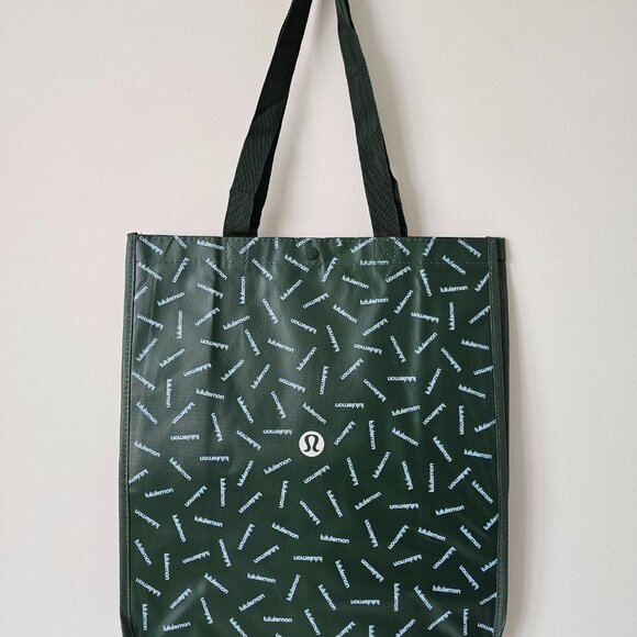 6 x New LULULEMON Multicolour GRAPHIC LOGO Reusable Shopping Bags Large - Picture 6 of 13